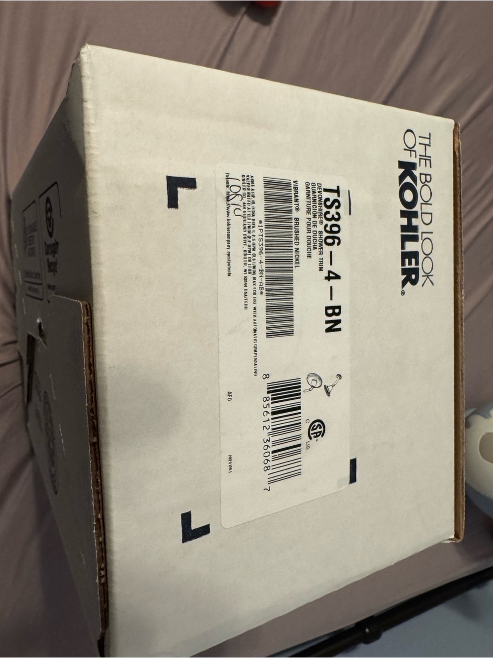 Brushed Nickel Single Lever Shower Valve Trim NEW IN BOX - Picture 12 of 14
